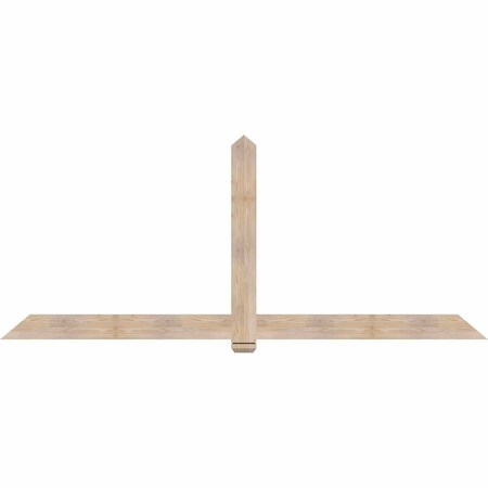 Ekena Millwork Eugene Smooth Timber Gable Bracket, Douglas Fir, 108"W x 45"H x 1 1/2"D x 5 1/2"F, 10/12 Pitch GBW108X45X0206EUG00SDF